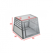 Cage de transport simple XL pour chiens - 85 x 86 x 69 cm