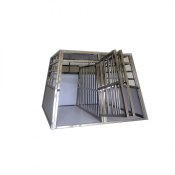 Cage de transport double avec séparation amovible - 95 x 90 x 63 cm 