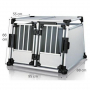 Cage de transport double pour chiens