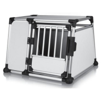 Cage de transport en aluminium et bois pour chien Cage de transport en aluminium et bois pour chien