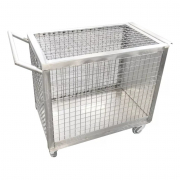 Cage de transport pour animaux avec  poignée  et roulettes