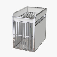 Cage de transport pour chien simple avec rangement Cage de transport pour chien simple avec rangement