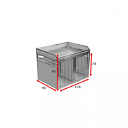 Cage de transport pour chiens DOUBLE PRO avec séparation