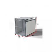 Cage de transport simple pour chiens - 65 x 90 x 78 cm