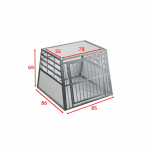 Cage de transport simple XL pour chiens - 85 x 86 x 69 cm