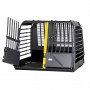 Cage double de transport automobile pour chien