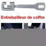 Entrebâilleur de coffre pour voiture – métal galvanisé, réglable de 14,5 à 16,5 cm