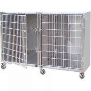 Cage d'hospitalisation en acier 2 places