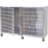 Cage d'hospitalisation en acier 2 places Cage d'hospitalisation en acier 2 places
