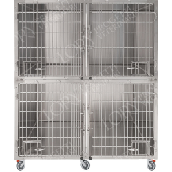 Cage d'hospitalisation  en acier 4 places