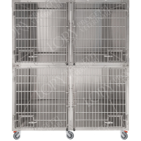 Cage d'hospitalisation  en acier 4 places