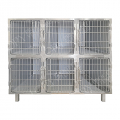 Cage d'hospitalisation  en acier 6 places