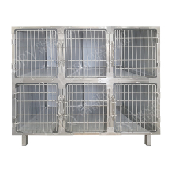 Cage d'hospitalisation  en acier 6 places