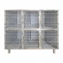 Cage d'hospitalisation  en acier 6 places
