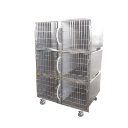Cage d'hospitalisation en acier 6 places