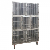 Cage d'hospitalisation en acier 7 places