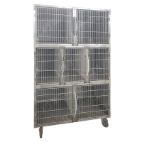 Cage d'hospitalisation en acier 7 places Cage d'hospitalisation en acier 7 places