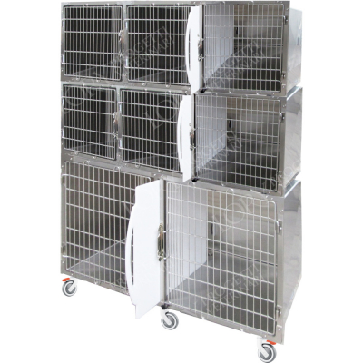 Cage d'hospitalisation en acier 8 places