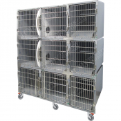 Cage d'hospitalisation en acier 9 places