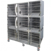 Cage d'hospitalisation en acier 9 places