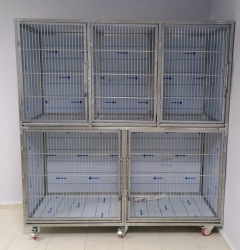 Cage d'hospitalisation pour animaux avec 5 compartiments