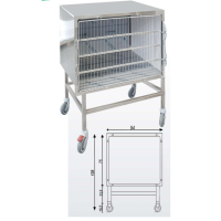 Cage d'hospitalisation un compartiment Cage d'hospitalisation un compartiment
