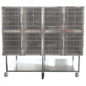Cage pour petits animaux en acier 8 places