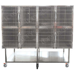 Cage pour petits animaux en acier 8 places