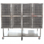 Cage pour petits animaux en acier 8 places