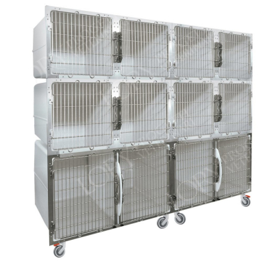 Cage PVC mobile sur roulettes 12 places