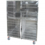 Cages d'hospitalisation en acier avec 4 compartiments avec 1 ou 2 séparations