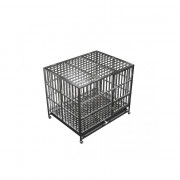 Cage d’intérieur pliante sur roues en inox SUS 304 – 108 x 70 x 90 cm