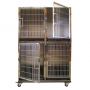 Cage de gardiennage en inox sur roulettes