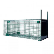 Cage piège pour petits animaux avec une porte coulissante