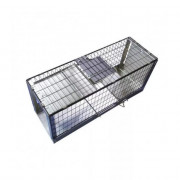 Trappe de capture pliante en inox pour chats - 77 X 28 X 33 cm