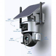 Caméra 360° Wi-Fi CAM1073 – Vision 4K Ultra HD, Intelligence Artificielle et Autonomie Solaire