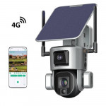 Caméra de Surveillance 360° CAM1071 – Vision Nocturne Couleur, Suivi Intelligent et Autonomie Solair