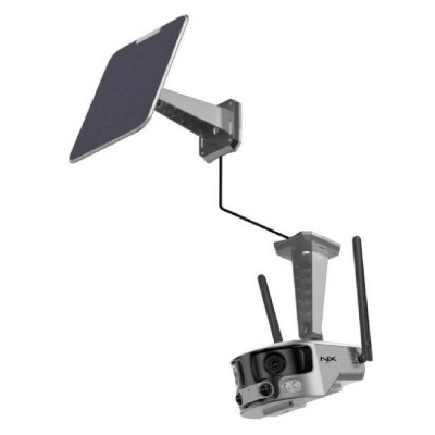Caméra Panoramique 4K CAM1072 – Vision 180°, Suivi Intelligent et Alimentation Solaire - WiFi