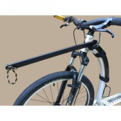 Barre de traction courbe pour patinette ou canibike