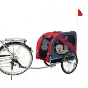 Remorque de vélo pour chien jusqu’à 40 kg – Capote imperméable, structure légère, visibilité & confo