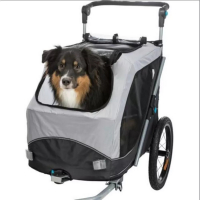 Roulotte vélo pour chien Trixie – Confort pliable, sécurité renforcée, multi-tailles Roulotte vélo pour chien Trixie – Confort pliable, sécurité renforcée, multi-tailles