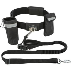 Ceinture de jogging avec laisse élastique et pochettes