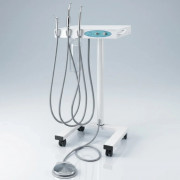 Chariot dentaire vétérinaire pneumatique pour 3 instruments