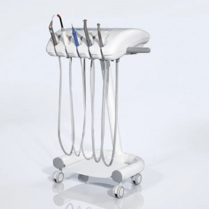 Chariot dentaire vétérinaire pour 5 instruments 