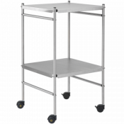 Chariot de soins avec 2 plateaux
