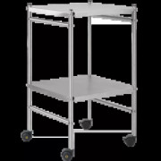 Chariot de soins avec 2 plateaux