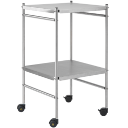 Chariot de soins avec 2 plateaux