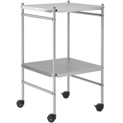 Chariot de soins avec 2 plateaux