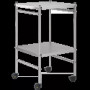 Chariot de soins avec 2 plateaux