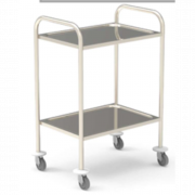 Chariot de soins soudés sous argon avec 2 plateaux